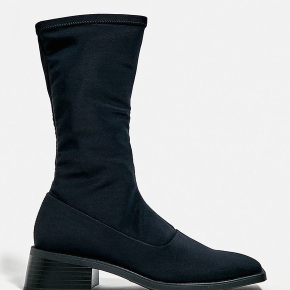 Vagabond Blanca Stretch Boots - size 6 - black textile stretch - Picture 2 of 7